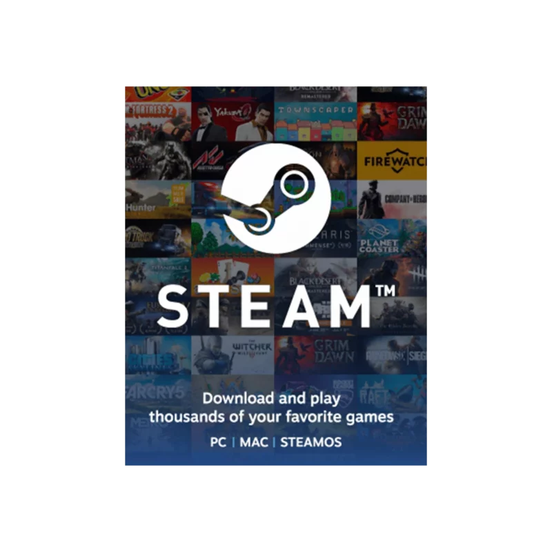 Steam Gift Card - Code de Porte Monnaie Steam 5 - CarteCadeaux Maroc